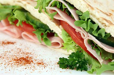Ham, Tomatoes, Cheese and Lettuce