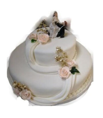 Wedding Cake - 2 Tier Round