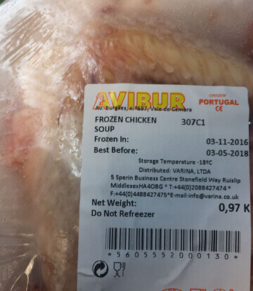Frango – Mantido A Milho